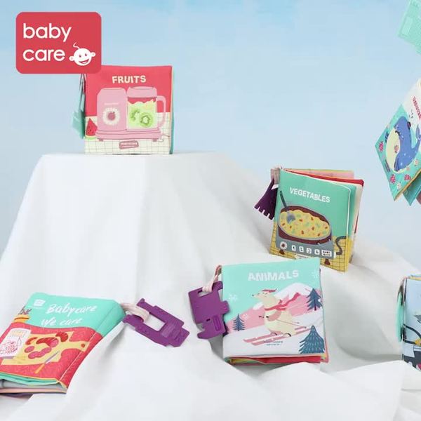 Babycare Baby Cloth Book & Teethers Early Educational Toys BPA Free - Little Kooma