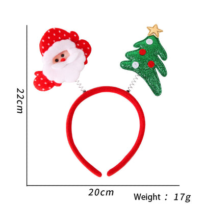Christmas Holiday Headband Glitter Accessories Christmas Parties Photo Booth (One Size Fits All) - Little Kooma
