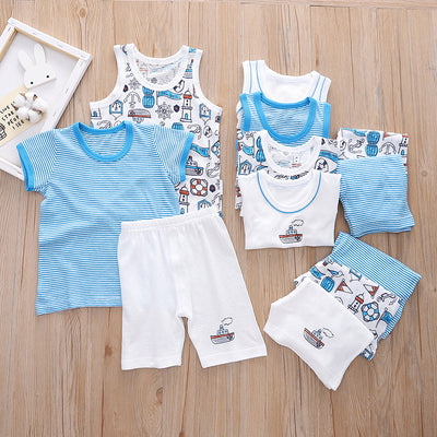 Baby Kid Boys Vest Ocean World 3 Pack - Little Kooma