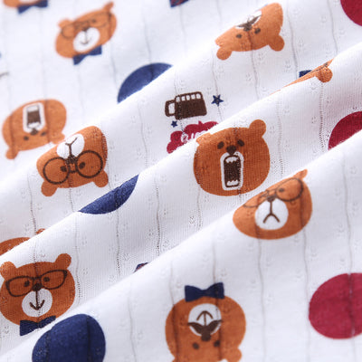 Baby Kid Boys Net Cotton Short Sleeve T-shirt Bears 3 Pack - Little Kooma