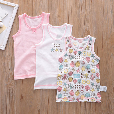 Baby Kid Girls Net Cotton Vest Shell 3 Pack - Little Kooma