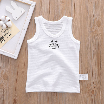 Baby Kid Boys Cotton Vest Panda 3 Pack - Little Kooma