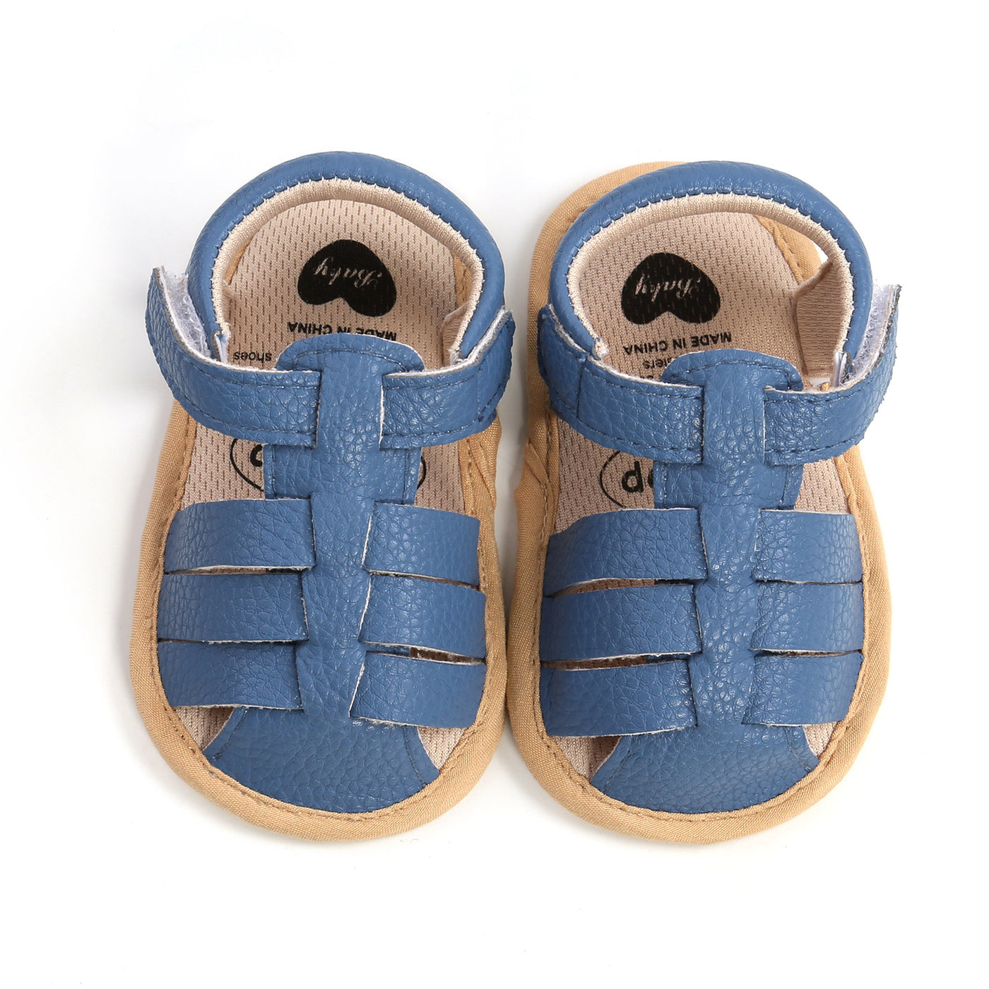 Baby Boy Girl Anti-slip PU Leather Sandals Magic Tape - Little Kooma