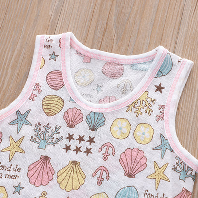 Baby Kid Girls Net Cotton Vest Shell 3 Pack - Little Kooma