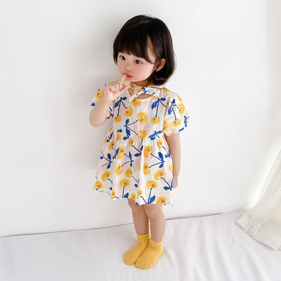 Baby Girl Cherry Bodysuit Dress n Hat 2pc Set - Little Kooma