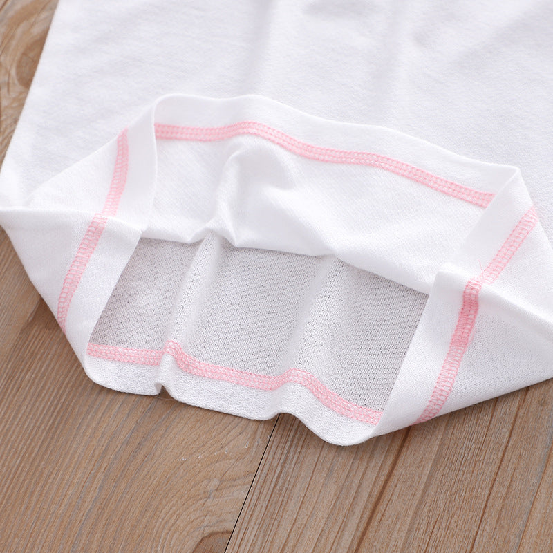 Baby Kid Girls Net Cotton Short Sleeve T-shirt Shell 3 Pack - Little Kooma