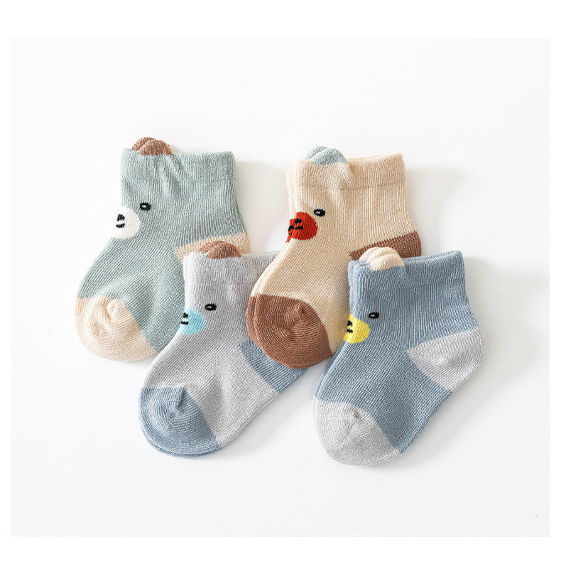 Baby Kids Boy Girl Cartoon Ankle Socks - Little Kooma