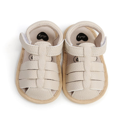 Baby Boy Girl Anti-slip PU Leather Sandals Magic Tape - Little Kooma