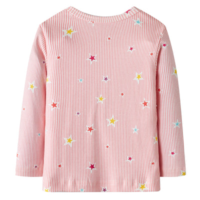 Baby Kids Pajamas Unicorn Pink w Stars Top w Pants Set - Little Kooma