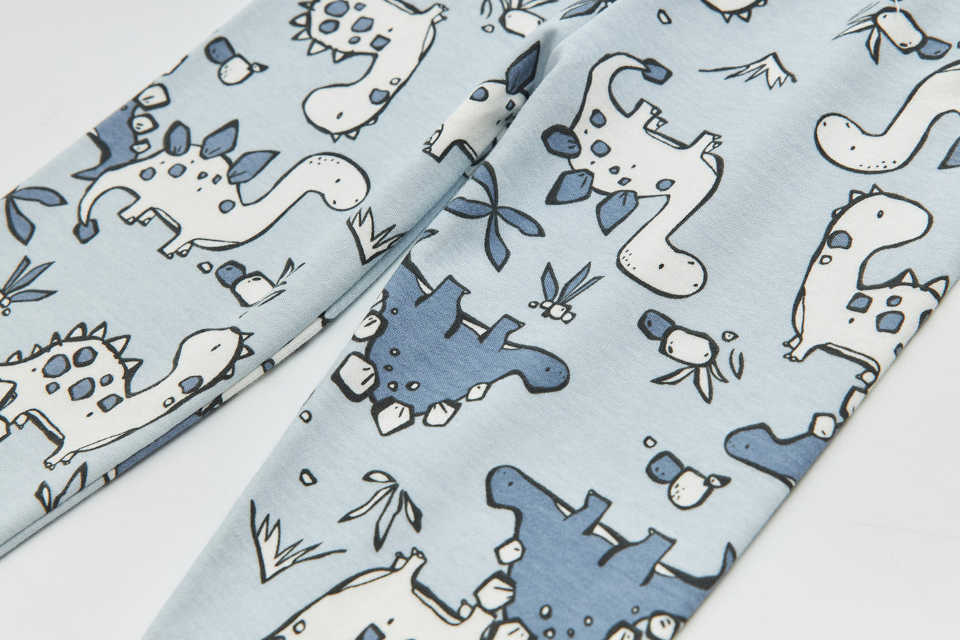 Baby Kids Pajamas Dinosaur Stripe Top n Dinosaur Pants Set - Little Kooma