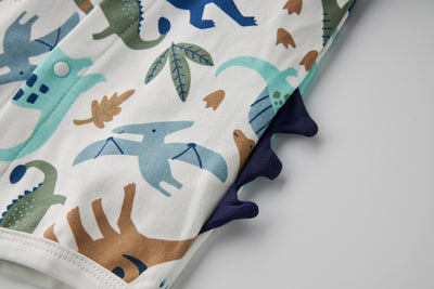 Baby Boy Dinosaur Prints Spikes Romper - Little Kooma