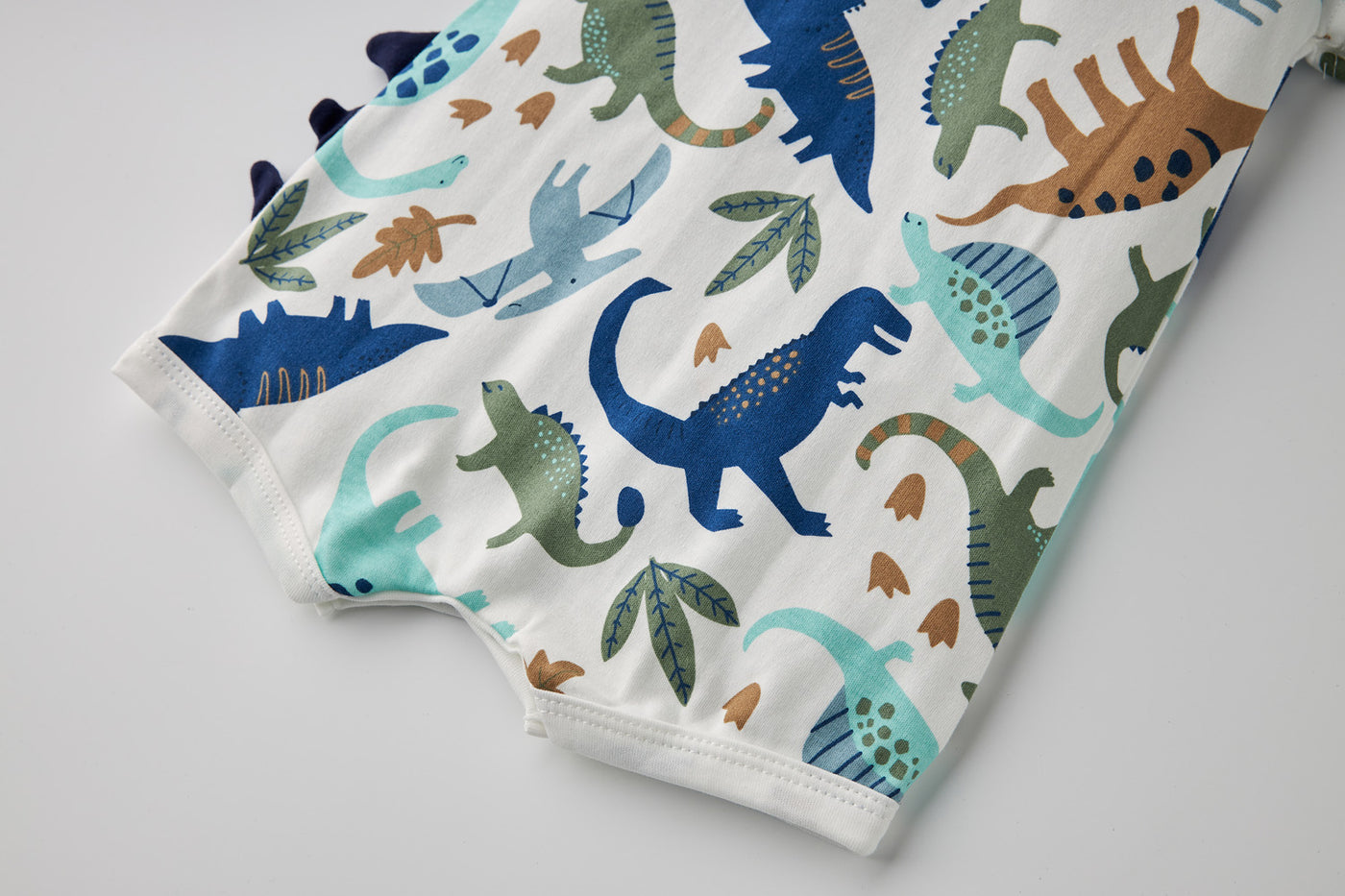Baby Boy Dinosaur Prints Spikes Romper - Little Kooma