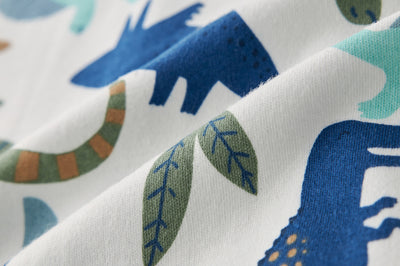 Baby Boy Dinosaur Prints Spikes Romper - Little Kooma