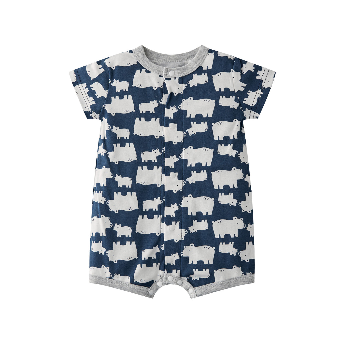 Baby Boy Polar Bear Prints Romper - Little Kooma