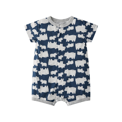Baby Boy Polar Bear Prints Romper - Little Kooma