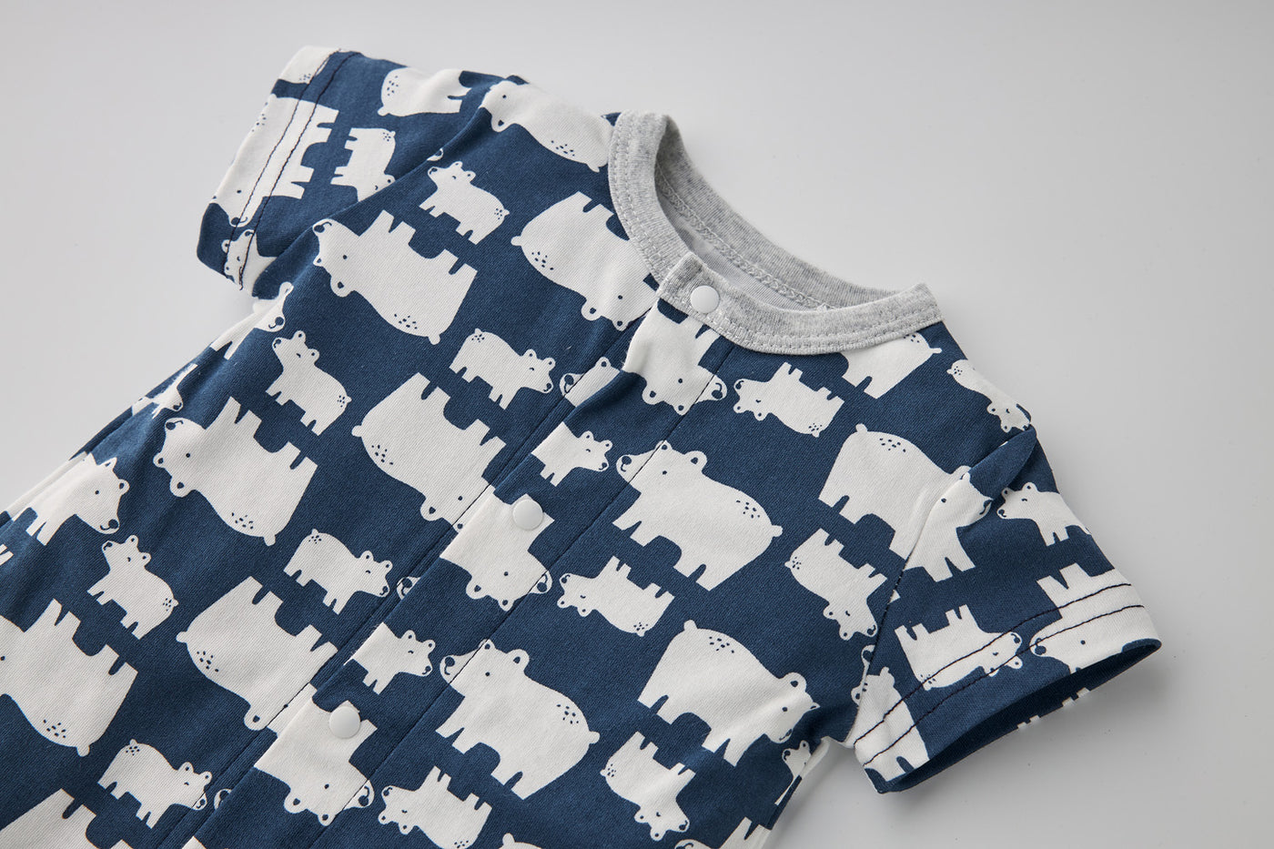 Baby Boy Polar Bear Prints Romper - Little Kooma