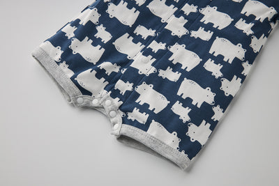 Baby Boy Polar Bear Prints Romper - Little Kooma