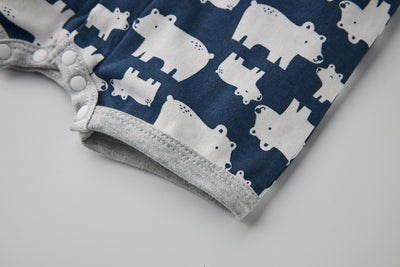 Baby Boy Polar Bear Prints Romper - Little Kooma
