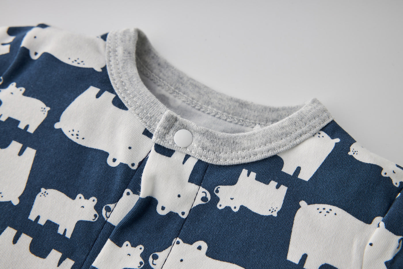 Baby Boy Polar Bear Prints Romper - Little Kooma
