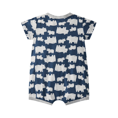 Baby Boy Polar Bear Prints Romper - Little Kooma