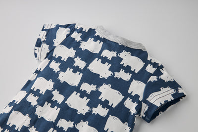 Baby Boy Polar Bear Prints Romper - Little Kooma
