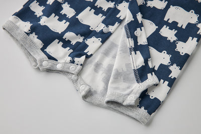 Baby Boy Polar Bear Prints Romper - Little Kooma