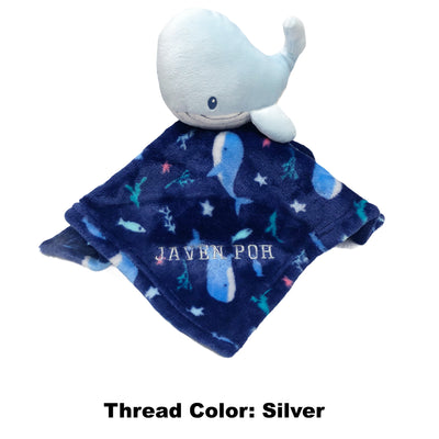 Personalised Luvena Fortuna Plush Blanket n Security Blanket Set Blue Bunny S19629 - Little Kooma