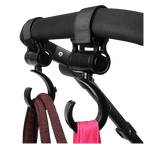 Baby Stroller Hook Clips 360° Rotatable Multi-Functional Mommy Bag Hooks Plastic Infant Stroller Accessories - Little Kooma