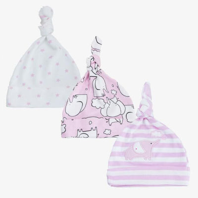 Baby Girl Hats 3 Piece Pack  0-6 Months - Little Kooma