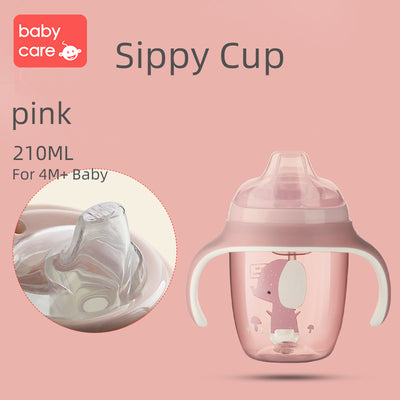 Babycare Baby Sippy Cups Training Cup Water Drinking Bottle Straw Cup 210ml 300ml - Little Kooma
