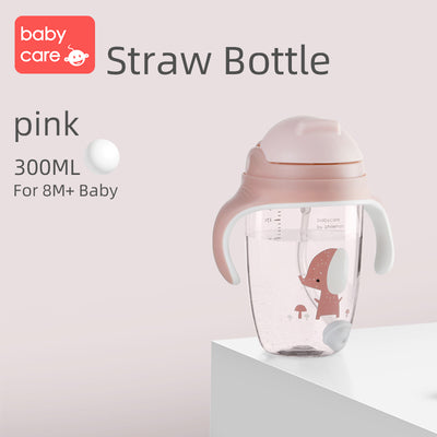 Babycare Baby Sippy Cups Training Cup Water Drinking Bottle Straw Cup 210ml 300ml - Little Kooma