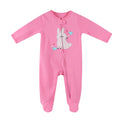 Baby Embroidered Bunny Two Way Zip Sleepsuit All In One Jumpsuit - Little Kooma