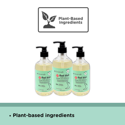 Cloversoft Antibacterial Hand Wash Efficacy Tested - 500ml per Bottle - Little Kooma