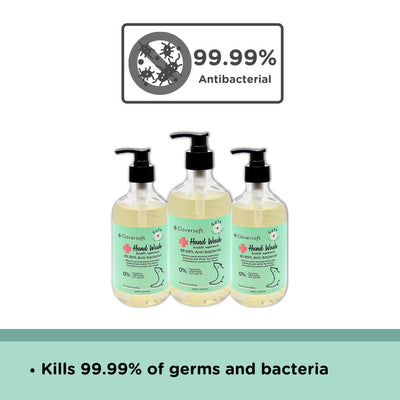 Cloversoft Antibacterial Hand Wash Efficacy Tested - 500ml per Bottle - Little Kooma