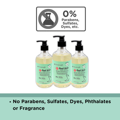Cloversoft Antibacterial Hand Wash Efficacy Tested - 500ml per Bottle - Little Kooma