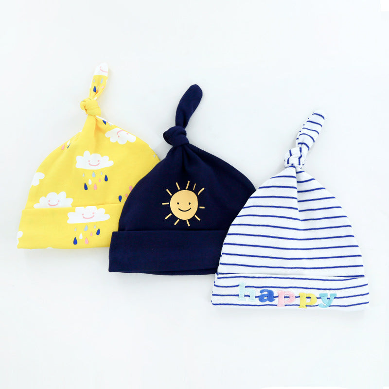 Baby Boy Hats 3 Piece Pack  0-6 Months - Little Kooma