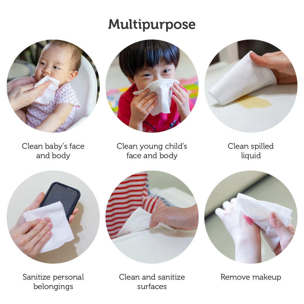 Suzuran Baby Antibacterial Cute Cotton | Baby Wipes | Baby Cleaning | Wounds Cleaning - Little Kooma