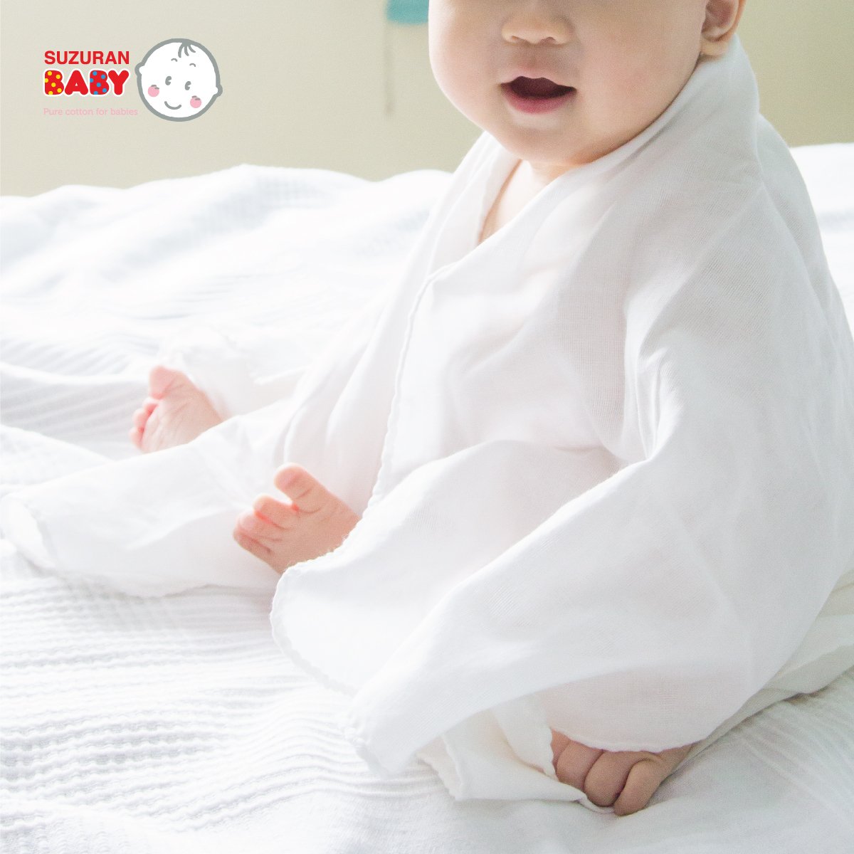 Suzuran Baby Gauze Bath Towel 3 pcs - Little Kooma