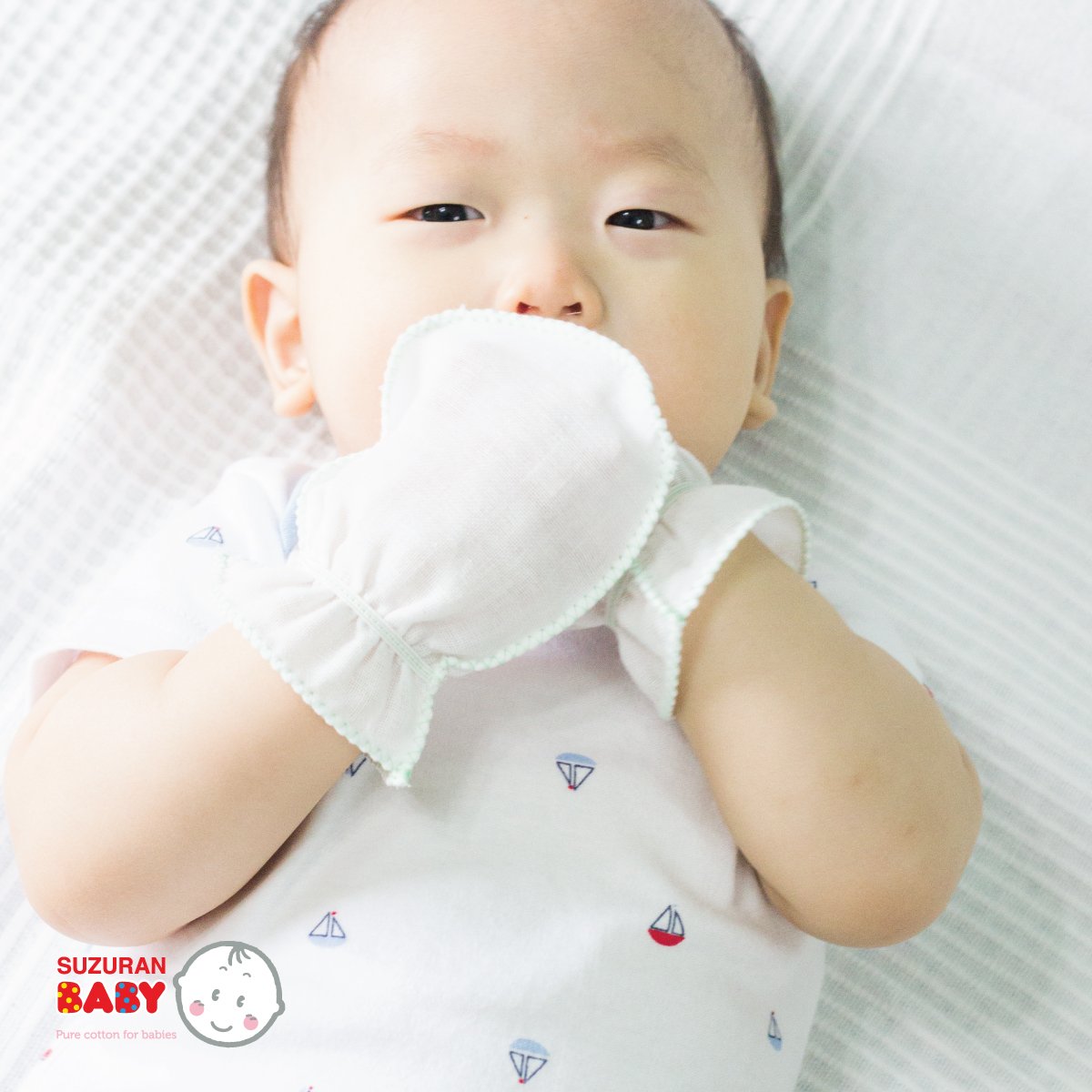 Suzuran Baby GAUZE GLOVE 2 PAIRS - Little Kooma