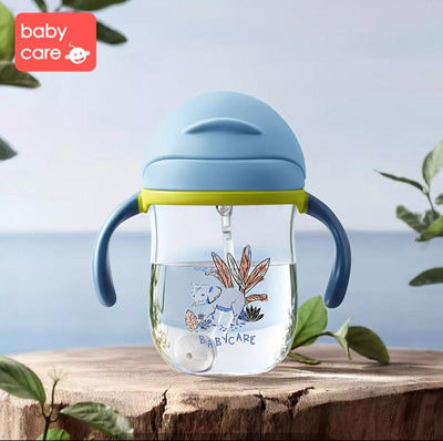 Babycare Baby Sippy Cups Training Cup Water Drinking Bottle Straw Cup 240ml 360ml - Little Kooma