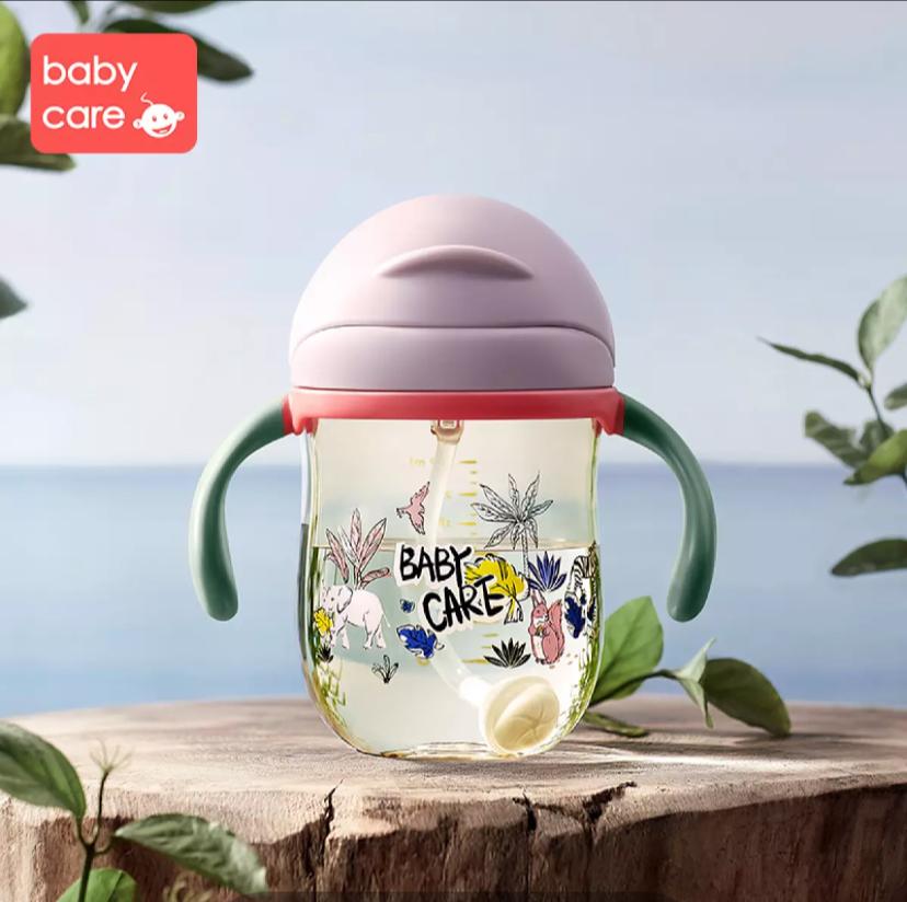 Babycare Baby Sippy Cups Training Cup Water Drinking Bottle Straw Cup 240ml 360ml - Little Kooma
