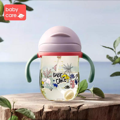 Babycare Baby Sippy Cups Training Cup Water Drinking Bottle Straw Cup 240ml 360ml - Little Kooma