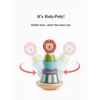 Babycare Baby Roly-Poly Wooden Rocking Stacker - Little Kooma