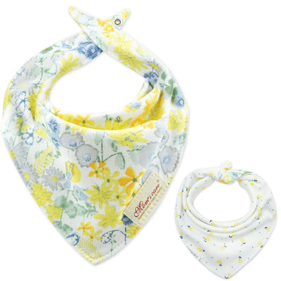 Baby Girl Double-Sided Cotton Bib - Little Kooma