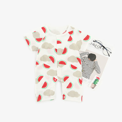 Baby Fruits Gauze Romper Front Buttons - 1006 - Little Kooma