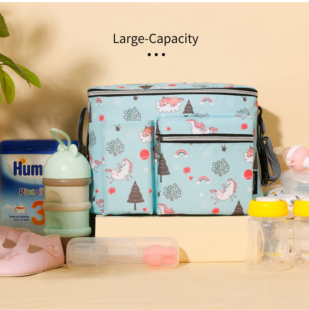 Baby Print Stroller Organizer Bag Pram Hang Pouch - Little Kooma