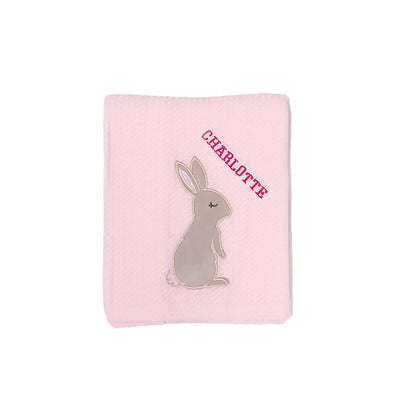 Personalised Customized Baby Knit Waffle Blanket - Little Kooma