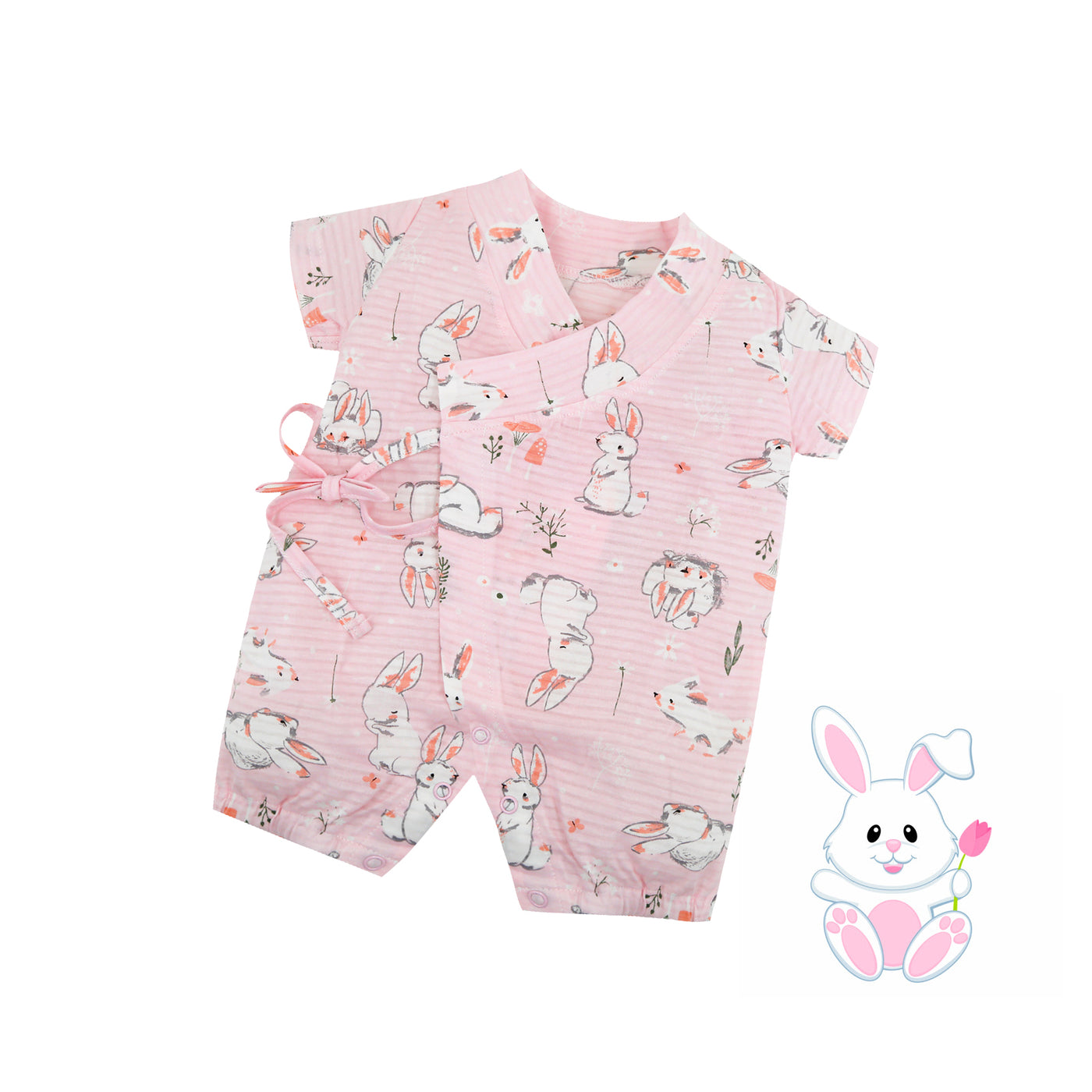 Baby Kimono Romper Bunnies - Little Kooma