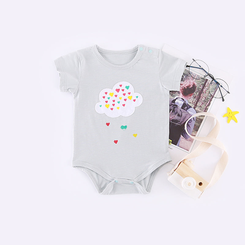 Baby Colorful Rain In The Cloud Bodysuit - 1006 - Little Kooma