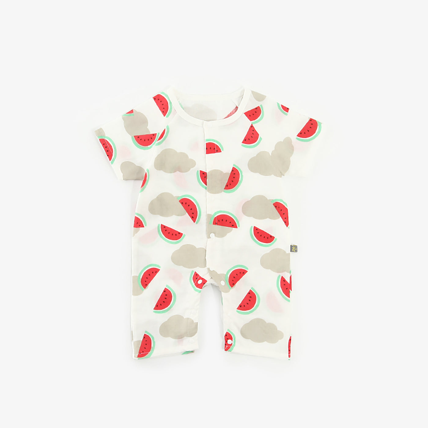 Baby Fruits Gauze Romper Front Buttons - 1006 - Little Kooma